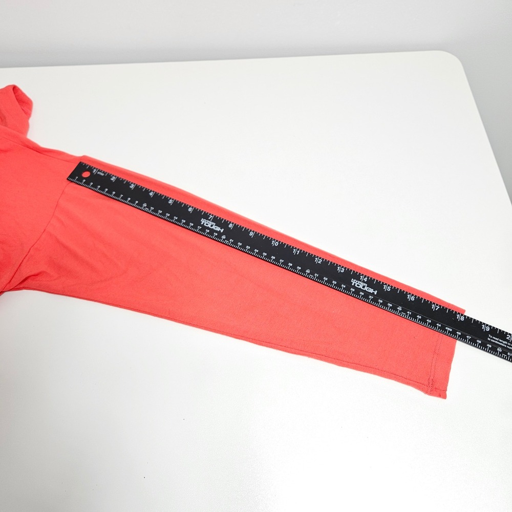 Eileen Fisher Womens Jersey Knit Top Minimalist Relaxed Capsule Coral Orange L - Picture 8 of 9